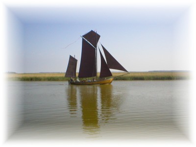 Zeesboote auf dem Bodden